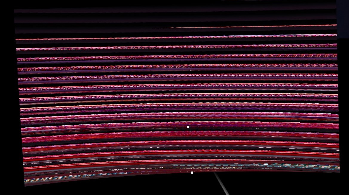 Example of streaming corruption artifacts